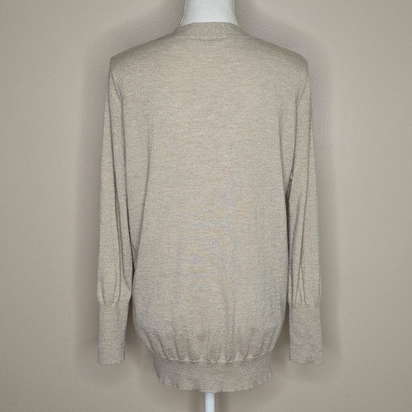 Autumn Cashmere Metallic Cardigan Sweater - Picture 4 of 7